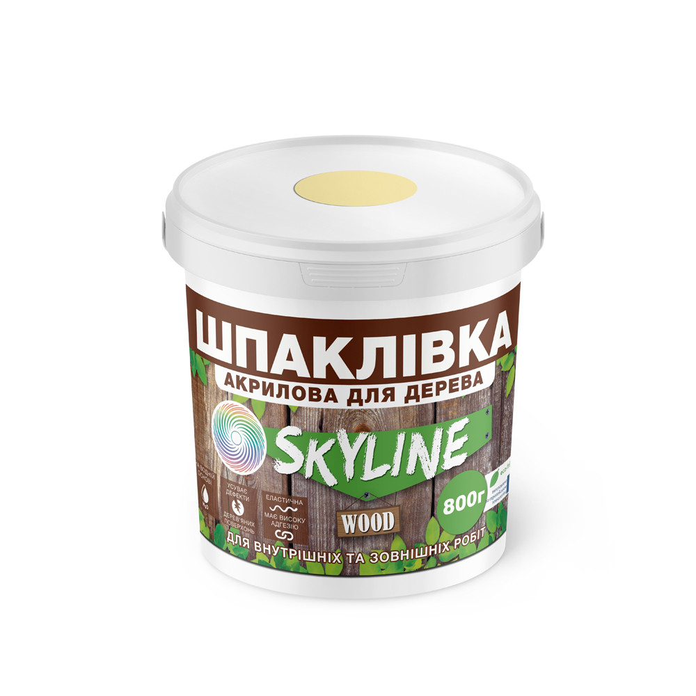 Шпаклевка для Дерева готовая к применению акриловая SkyLine Wood Сосна 800 г