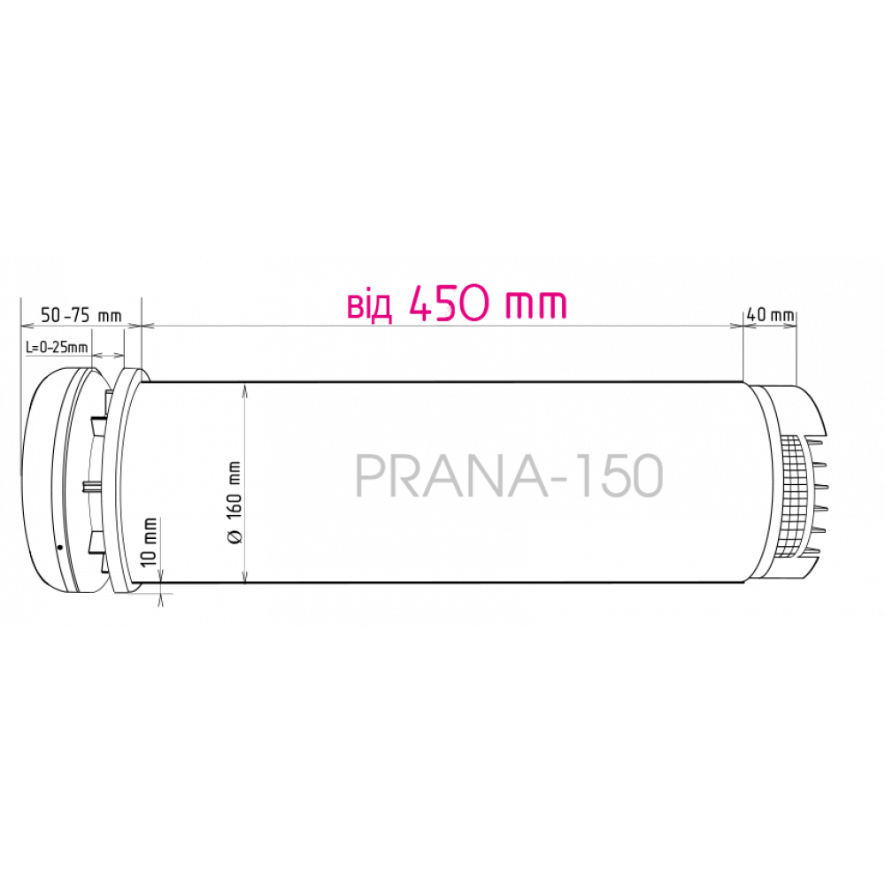 Рекуператор PRANA  200G ECO ENERGY