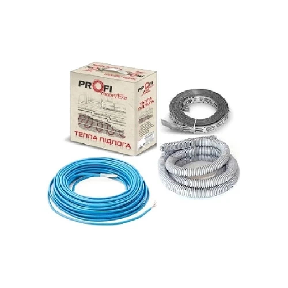 Тепла підлога тонкий двухжильний нагрівальний кабель PROFI THERM Eko Flex 770 Вт. 5,0 м.кв.