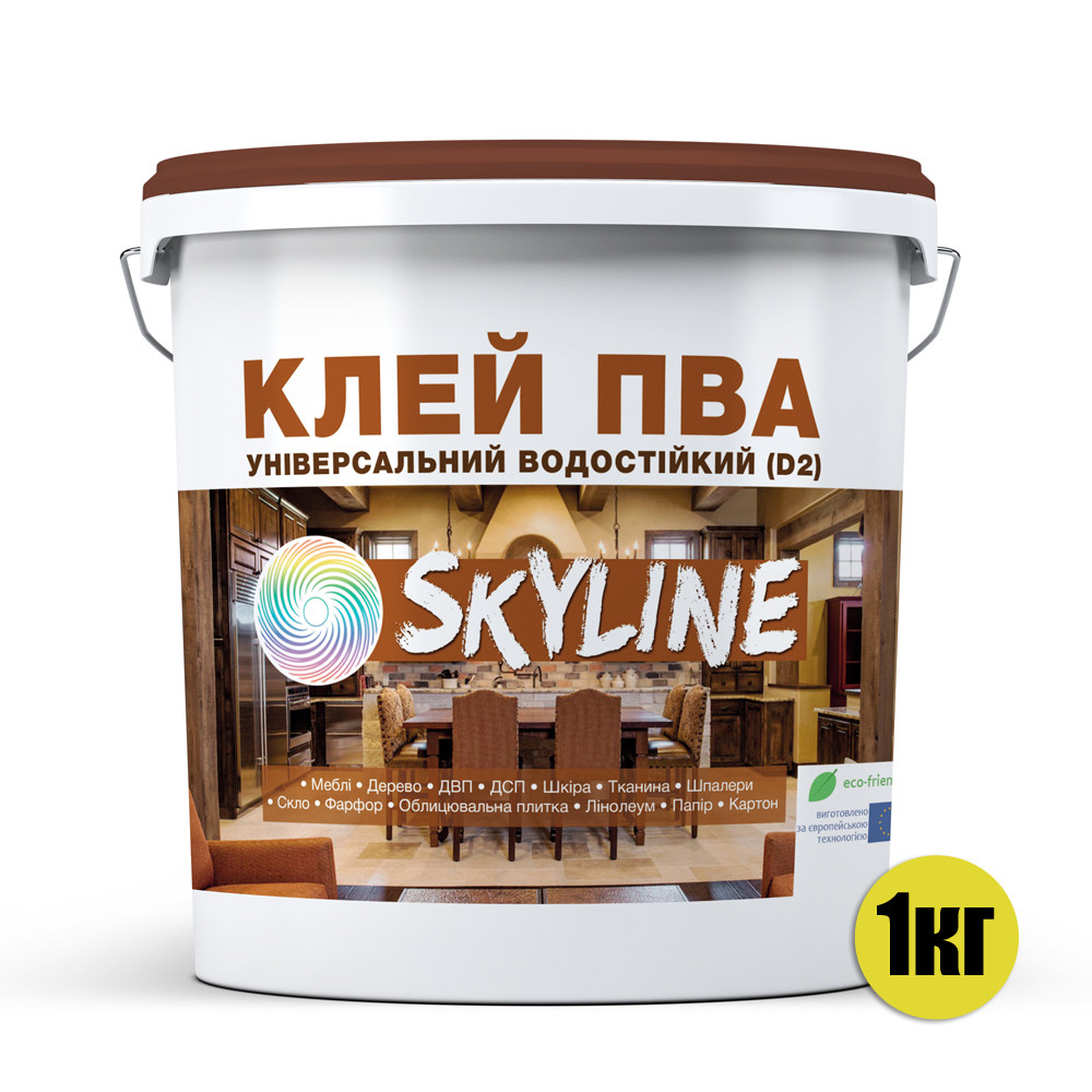 ПВА Клей універсальний водостійкий D2 SkyLine 1 кг