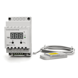 Регулятор-цифровий вимірювач вологості на DIN-рейку DEUS Electro РВ-16Д-AM2302 (220В, 16А)