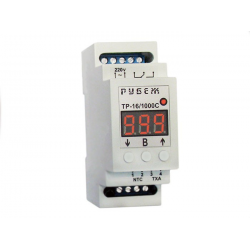 Терморегулятор для высоких температур Рубеж ТР-16/1000С на DIN-рейку (16А, 220В, до 1000°C, без датчика)
