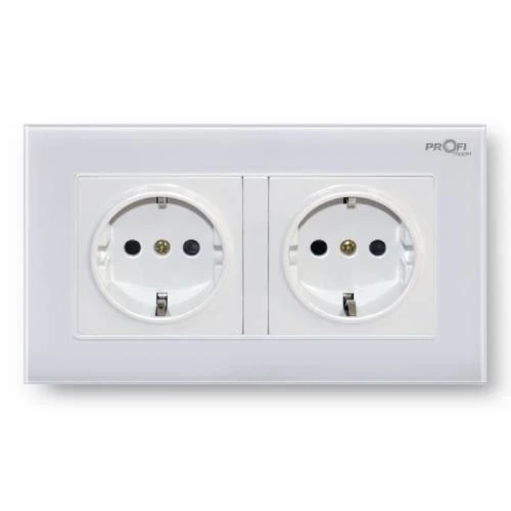 Розетка із заземленням Profitherm Dual Snow White
