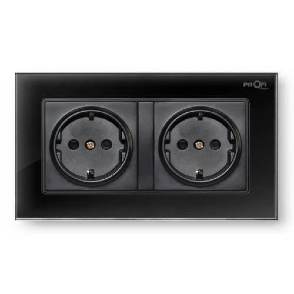 Розетка із заземленням Profitherm Dual Elegant Black