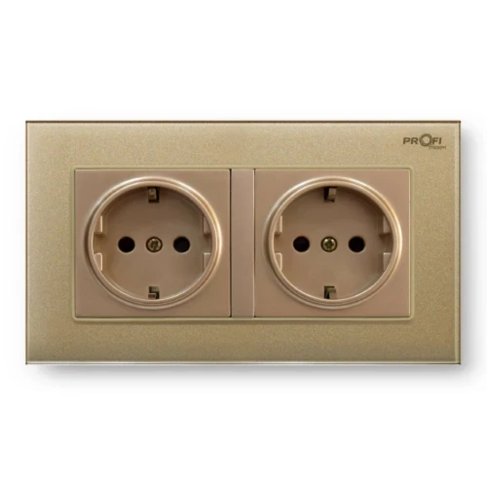 Розетка із заземленням Profitherm Dual Pure Gold