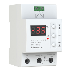 Терморегулятор terneo sn для систем антиобледенения и снеготаяния 32 А
