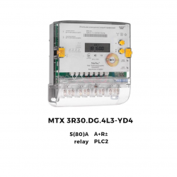 Лічильник електроенергії MTX 3R30.DG.4L3-YD4, 5(80)А 3ф
